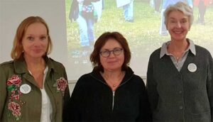 Die OMAS Ursula Angres und Manuela Serafim, in der Mitte Monika Knie vom ASZ Westpark