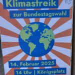 Aufruf zum Klimastreik am 14.02.2025 in München