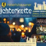 Lichterkette für Demokratie in Hebertshausen