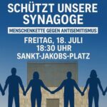 Menschenkette gegen Antisemitismus