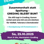 Greding bleibt bunt am Samstag 25.10.25