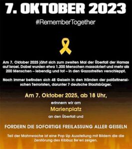 Erinnerung an Hamas Überfall (c)