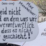 Plakat von Prüf Demo für Mahnwache