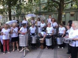 Die Trommlerinnen am Frauenplatz 13.8.26