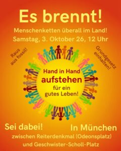 Es brennt - Menschenkette am 3.10.26